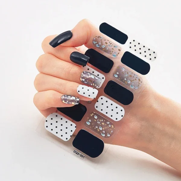 16Tips Long-Lasting Gel Nail Stickers – Full Coverage Wraps - Image 23