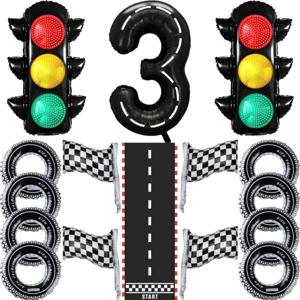 Race Car Birthday Balloon Set – 40-inch Fun Party Decor
