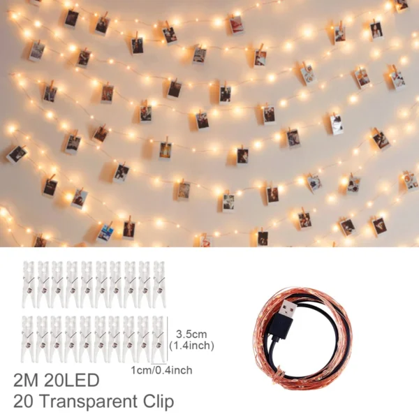 Photo Clip Light Banner – Party & Celebration Decor - Image 13