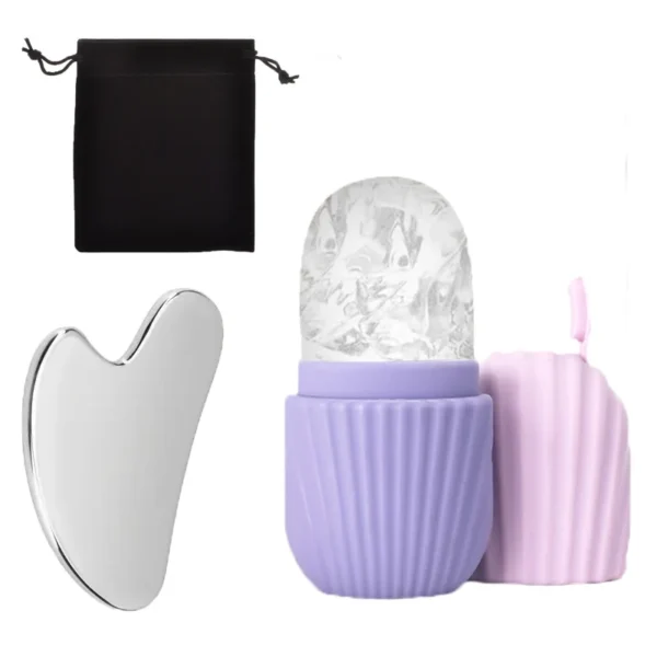Ice Face Roller & Gua Sha Set – Skin Care Tools - Image 11