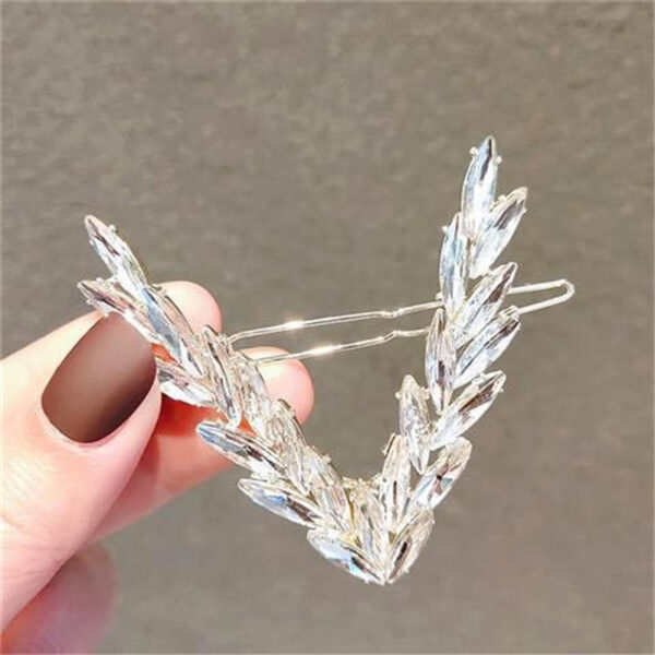 Luxury Crystal V Shape Hair Clip for Women & Girls - Image 25