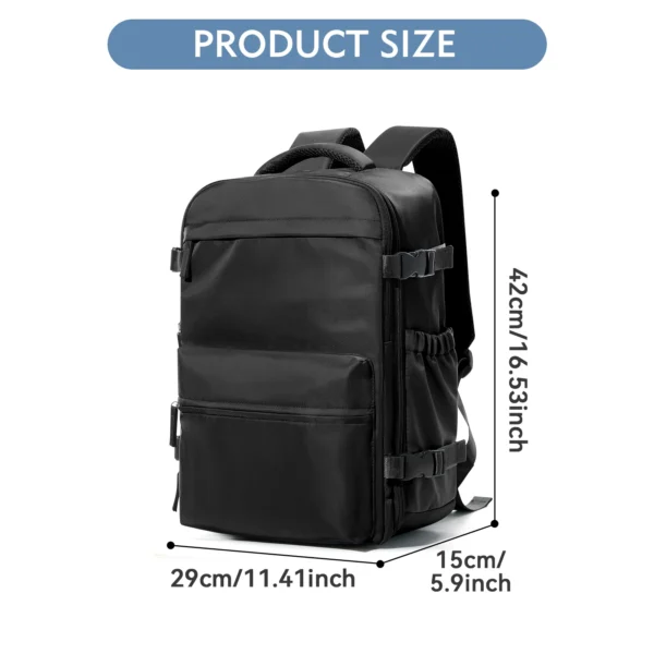 FLCC Vacuum Backpack for Travel, Business, & School – 20-35L - Image 3