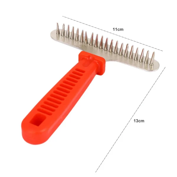 Large Dog Grooming Brush – Stainless Steel Rake for Long Hair - Image 21