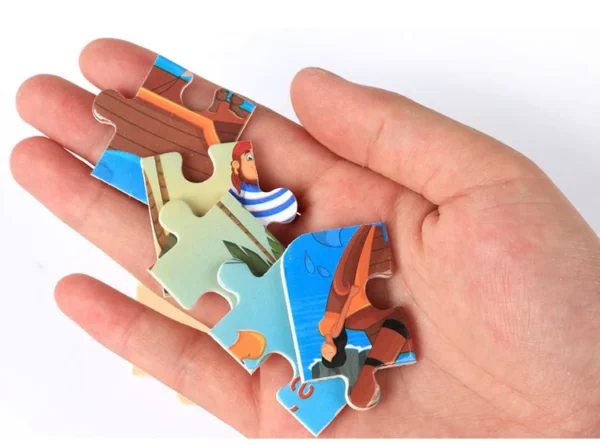 20-Piece Wooden 3D Animal & Vehicle Jigsaw Puzzle - Image 39
