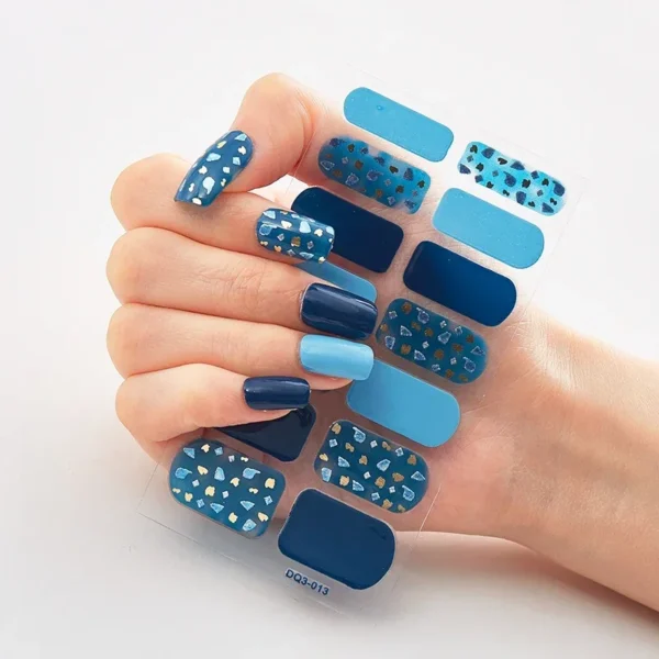 16Tips Long-Lasting Gel Nail Stickers – Full Coverage Wraps - Image 43