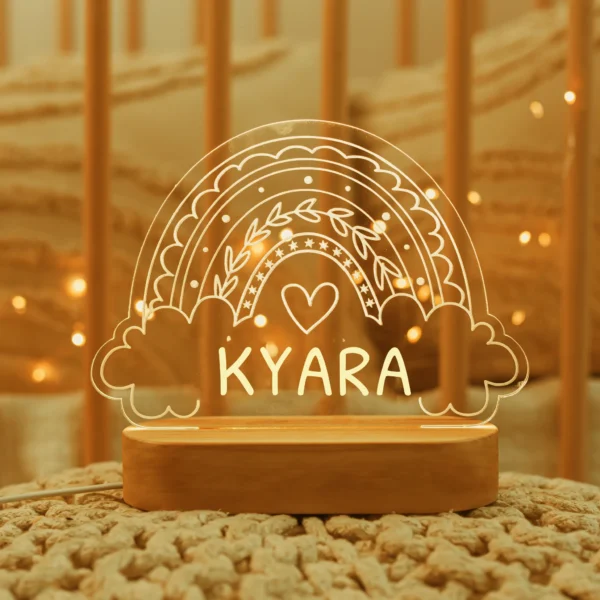Personalized Baby USB Night Light – Custom Kids Lamp - Image 2
