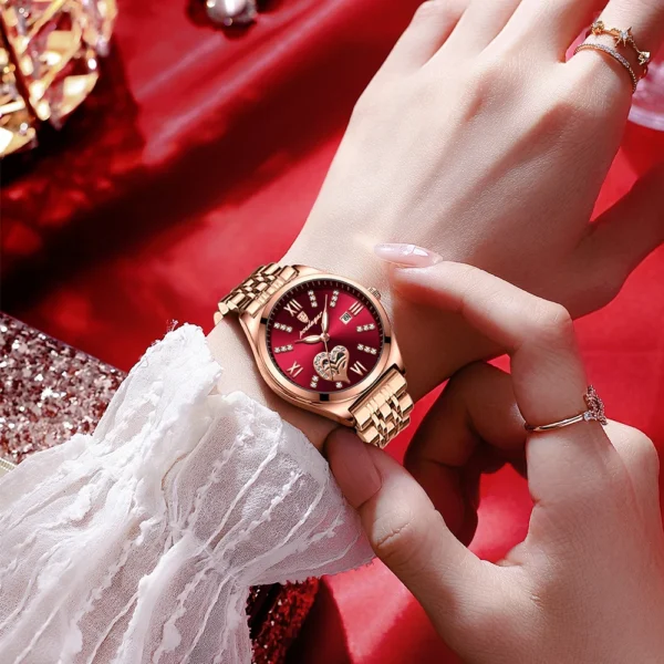 POEDAGAR Luxury Women’s Quartz Stainless Steel Watch - Image 5
