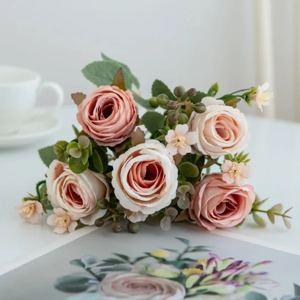 Artificial Rose Flower Bouquet for Wedding & Home Décor - Image 8