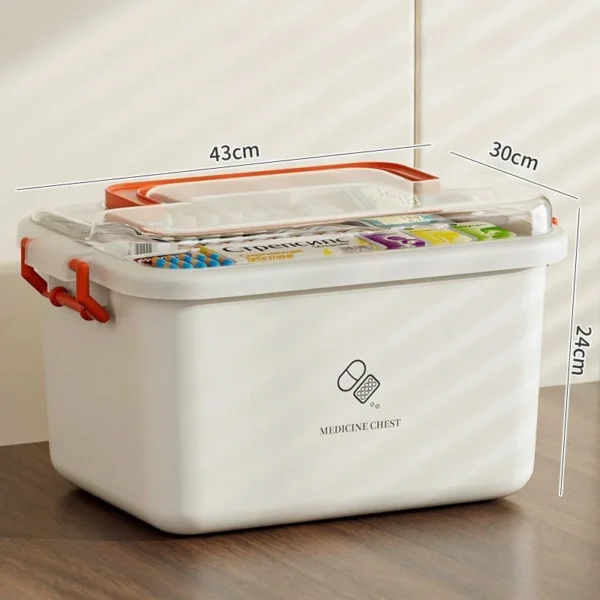 Portable Large-Capacity Home First Aid Medicine Box - Image 11