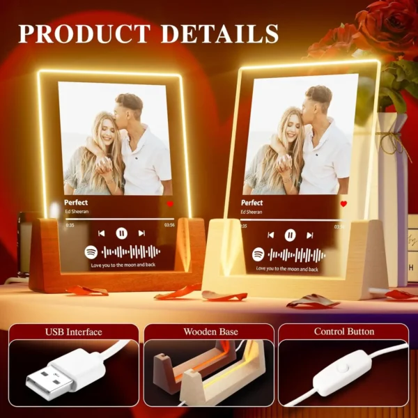 Custom Spotify Music Plaque – Acrylic Romantic Gift - Image 14