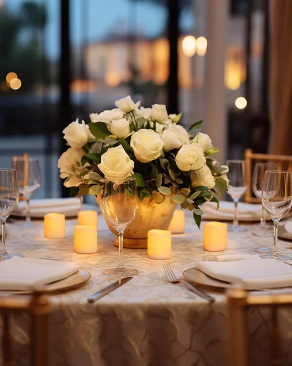 Flameless LED Tea Light Candle – Warm White Holiday Décor - Image 4