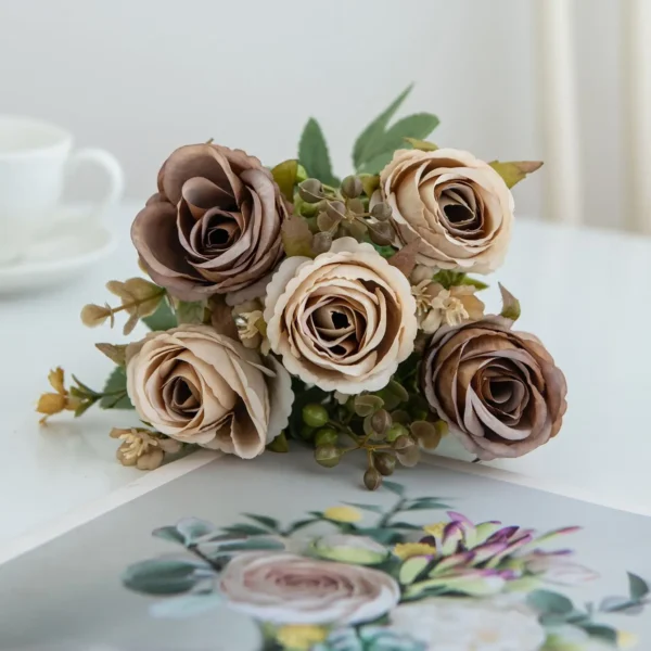 Artificial Rose Flower Bouquet for Wedding & Home Décor - Image 12