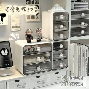 Desktop Drawer Storage Box with Pen Holder Organizer