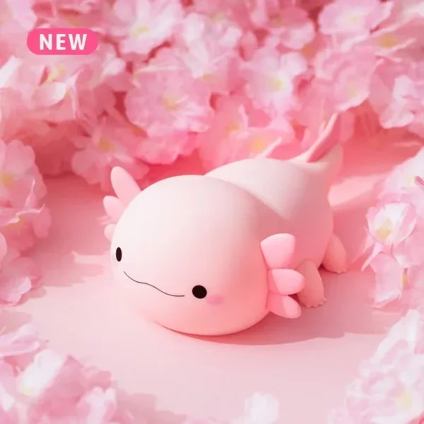 Axolotl Silicone Night Light – USB Rechargeable - Image 7
