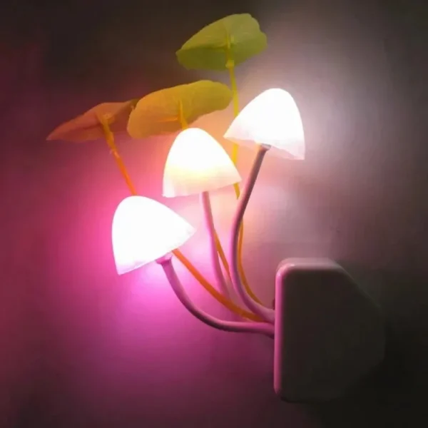 Mushroom LED Night Light with Sensor – EU/US Plug - Image 2