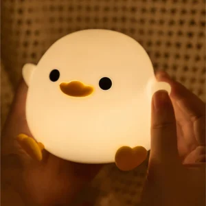Cute Duck LED Night Light – Kids Silicone Lamp