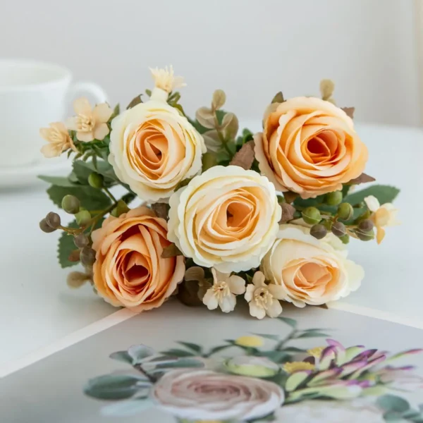 Artificial Rose Flower Bouquet for Wedding & Home Décor - Image 11