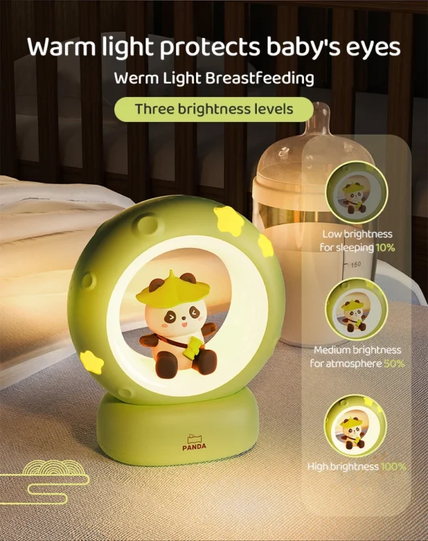 Cute Animal Moon Night Light – USB Rechargeable Lamp - Image 29