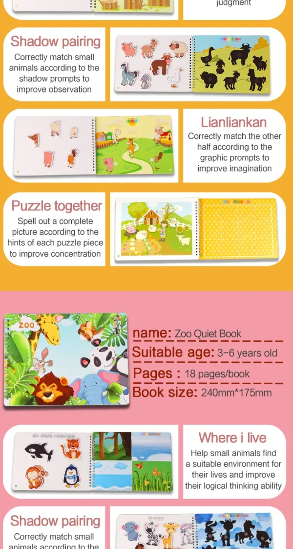 Montessori Baby Busy Book – Early Learning Toy for Toddlers - Image 49