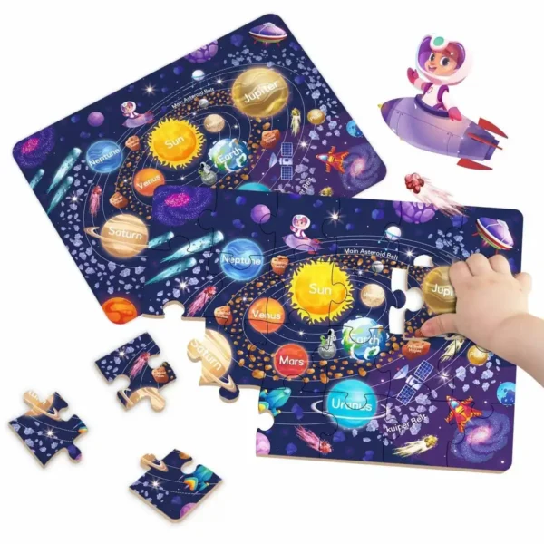 Kids Cartoon Animal Jigsaw Puzzle Montessori Toy - Image 9
