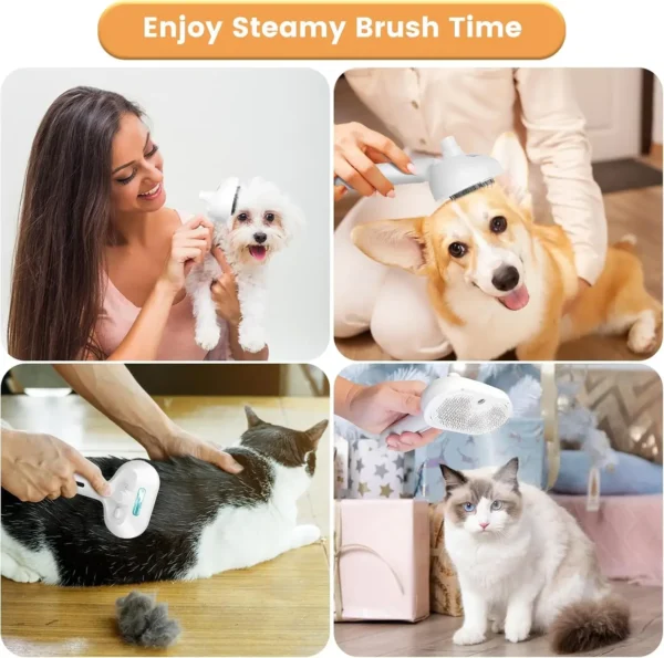 Multifunctional USB Pet Spray Brush – Cats & Dogs Grooming - Image 5