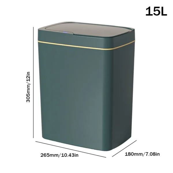 Smart 15/18L Touchless Sensor Bin for Kitchen & Bathroom - Image 11
