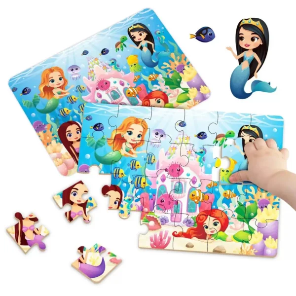 Kids Cartoon Animal Jigsaw Puzzle Montessori Toy - Image 13