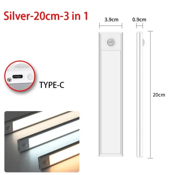 LED Motion Sensor Cabinet Light – USB Rechargeable - Image 12