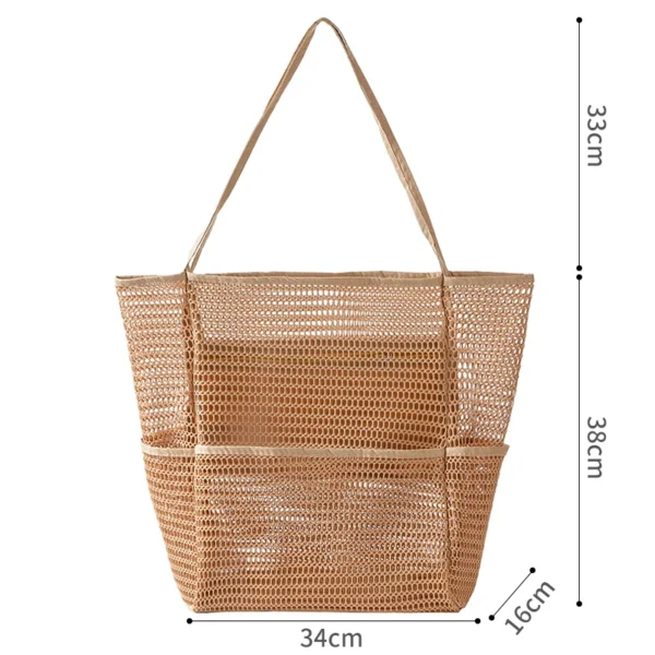 Large Waterproof Striped Beach Tote Bag – Summer 2025 - Image 13