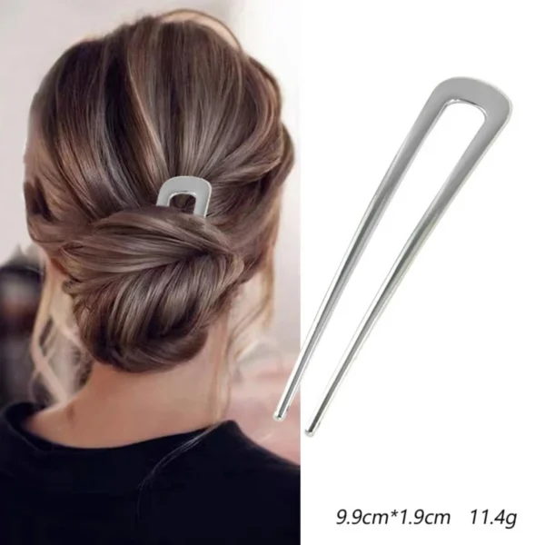 Shell Metal U-Shaped Hairpins for Women – Fashion - Image 10
