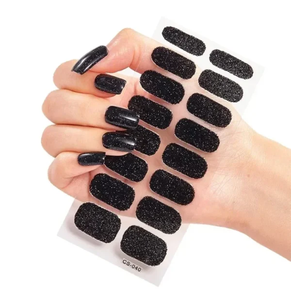 16Tips Long-Lasting Gel Nail Stickers – Full Coverage Wraps - Image 69