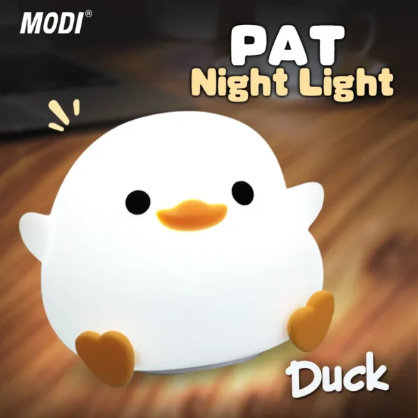 Cute Duck LED Night Light – Kids Silicone Lamp - Image 2