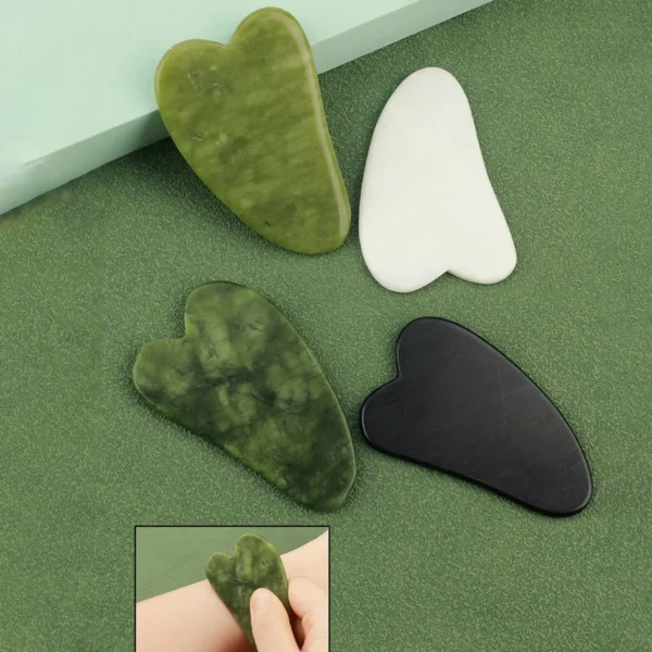 3-in-1 Jade Roller & Gua Sha Facial Massage Set - Image 5