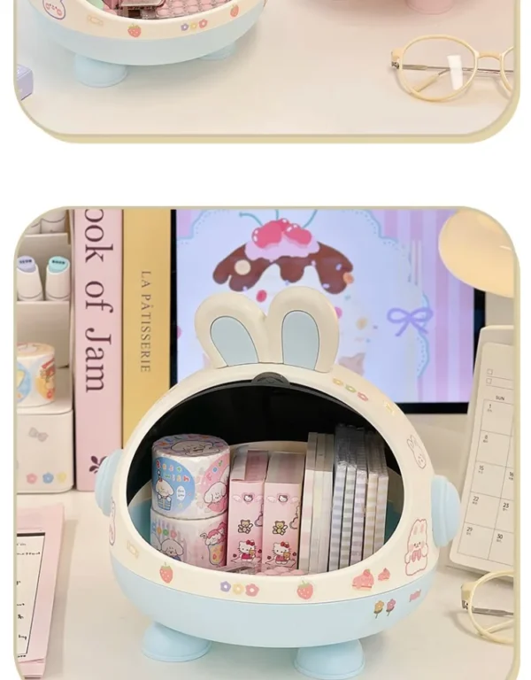 Cute Desktop Storage Box – Kawaii Desk Organizer for Girls - Image 19