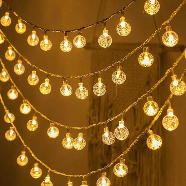 3M Solar Crystal Ball LED String Lights – 20 LED - Image 2