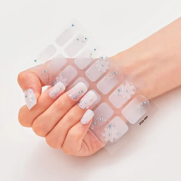 16Tips Long-Lasting Gel Nail Stickers – Full Coverage Wraps - Image 81
