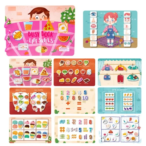 Montessori Baby Busy Book – Early Learning Toy for Toddlers - Image 20