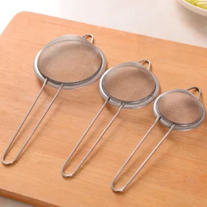 3pcs Stainless Steel Fine Mesh Strainer Set