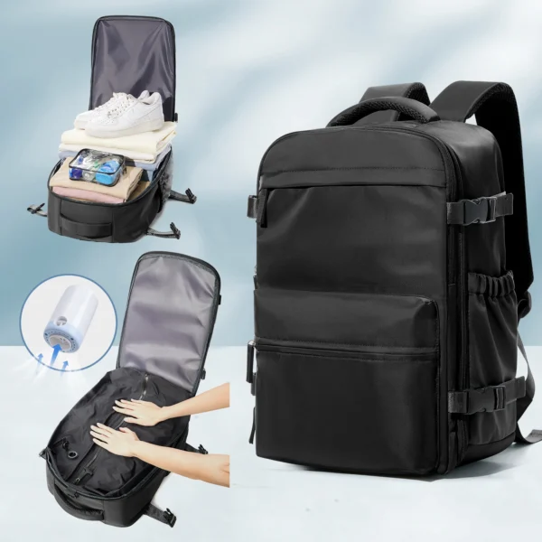 FLCC Vacuum Backpack for Travel, Business, & School – 20-35L - Image 8