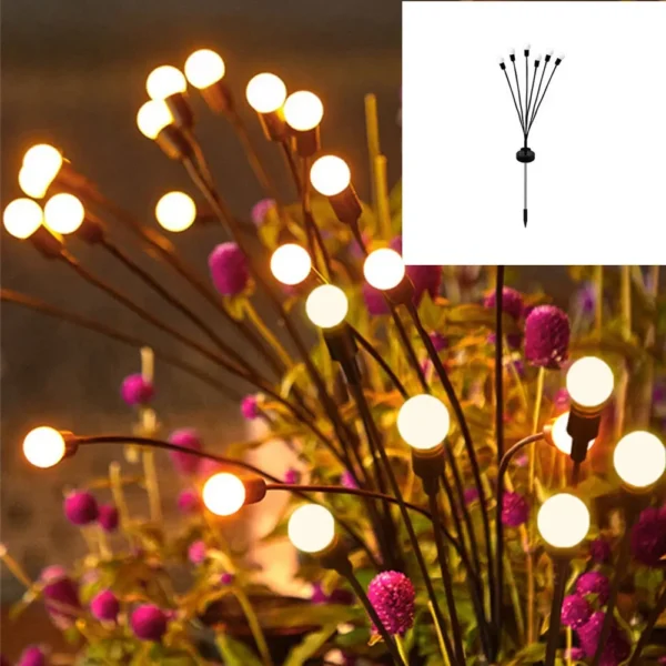 2pcs Solar Firefly Garden Lights – 10 LED - Image 7