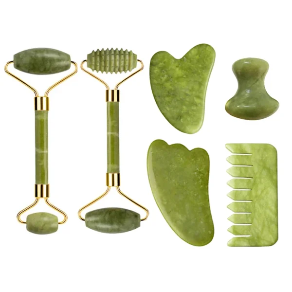 Natural Jade Roller & Gua Sha Massage Set - Image 26