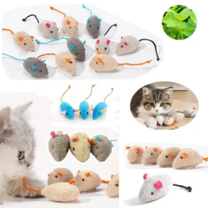 Interactive Catnip Cat Mouse Toys – 3 to 200 Pcs Set