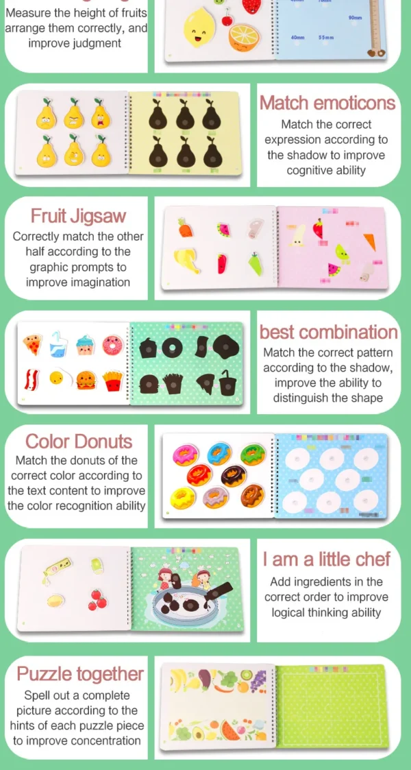 Montessori Baby Busy Book – Early Learning Toy for Toddlers - Image 47