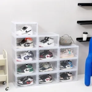 Acrylic Transparent Shoe Storage Box Display Cabinet