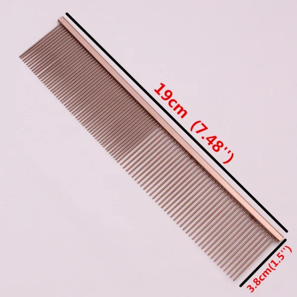 Copper Pet Grooming Comb – Knot Remover & Massage Tool - Image 13