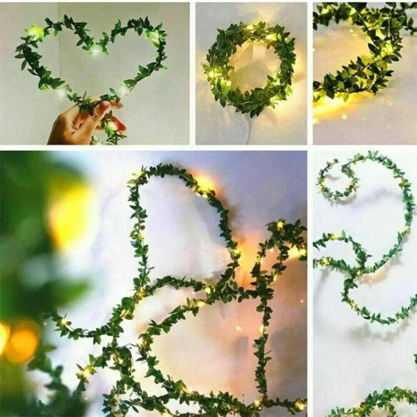 Maple Leaf LED String Lights – 2M/5M/10M Fairy Garland - Image 3