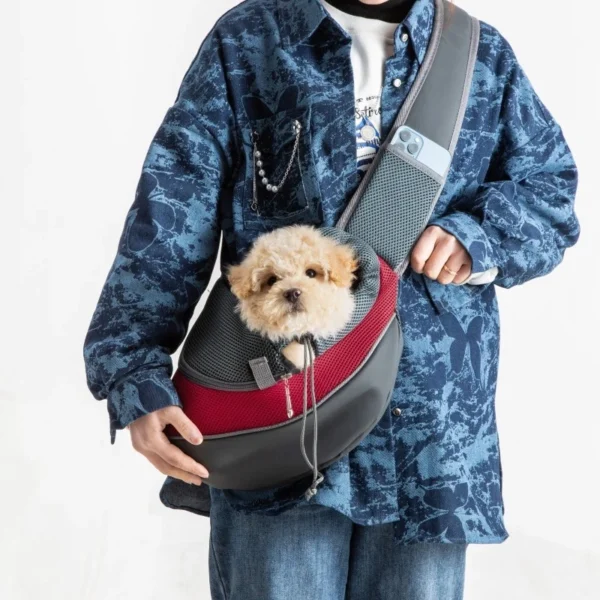 Breathable Pet Carrier Backpack – Crossbody Tote for Cats & Dogs - Image 3