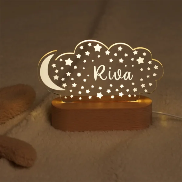 Personalized Baby USB Night Light – Custom Kids Lamp - Image 5