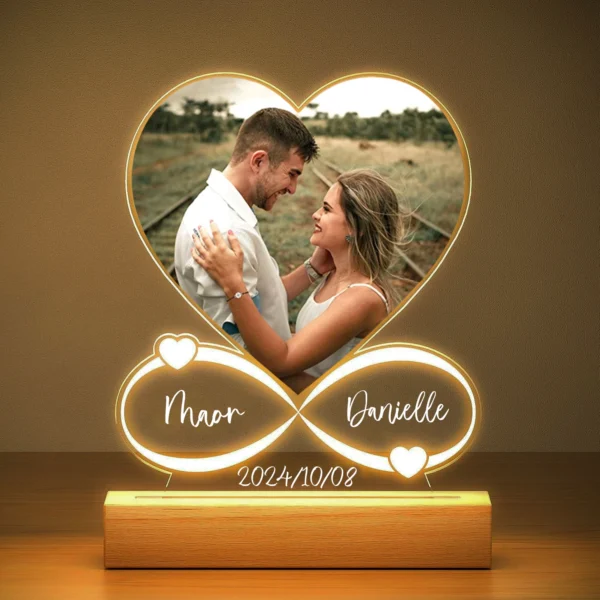 Custom Acrylic Love Frame – LED Gift for Couples - Image 5