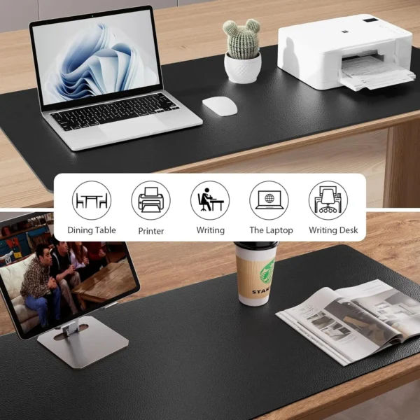 YSAGi Large PU Leather Desk Mat – Waterproof Mouse Pad - Image 7
